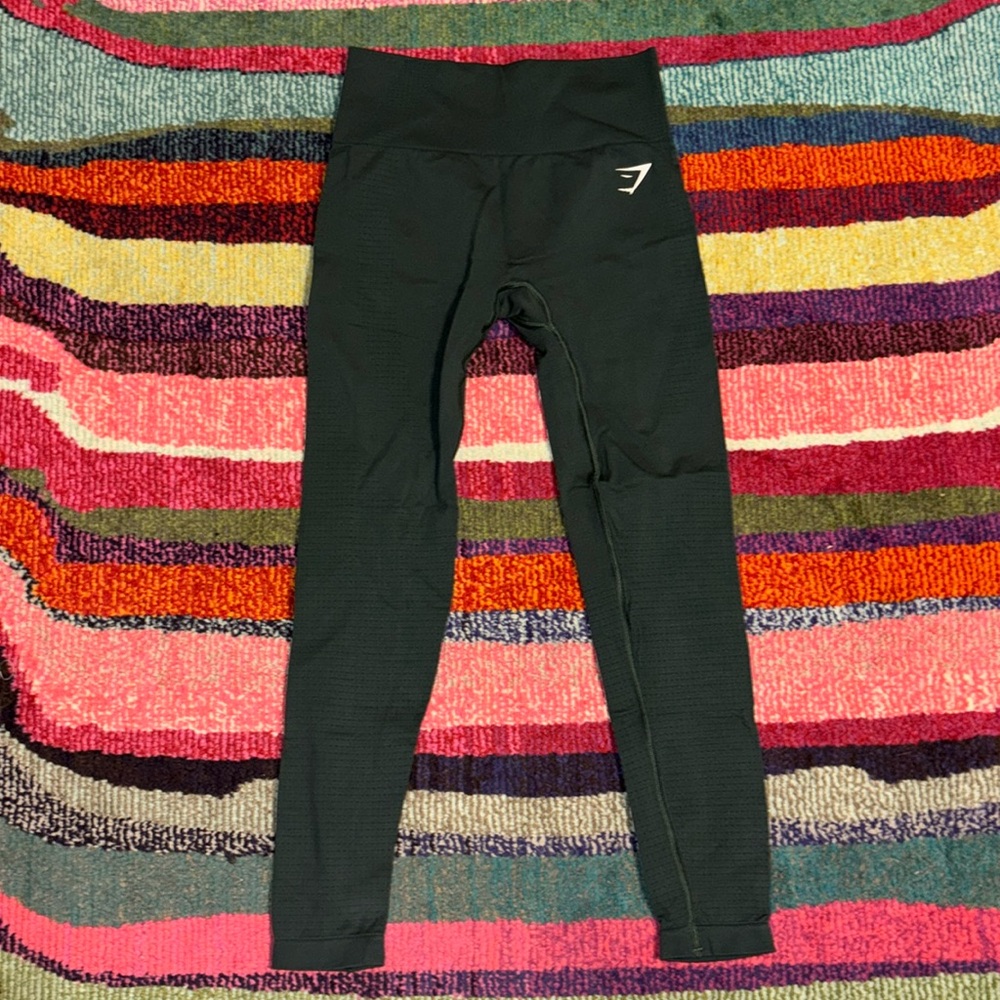 Gymshark Vital Seamless 2.0 Leggings / Woodland Green Marl / Small